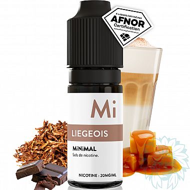 E-liquide Minimal Liégeois au sel de nicotine