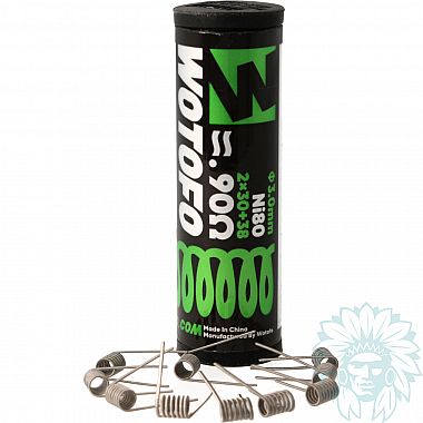 Coils Wotofo Fused Clapton Dual Core Prebuilt 0.9 ohm