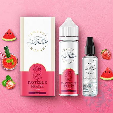 Petit Nuage Pastèque Fraise (Watermelon Strawberry) 60ml shortfill e-liquid