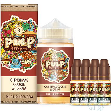 Pulp Kitchen Christmas Cookie & Cream 200ml shortfill e-liquid