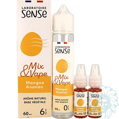 Sense Mangue Ananas (Mango Pineapple) 60ml shortfill e-liquid