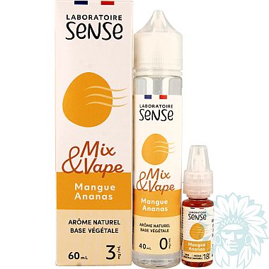 Sense Mangue Ananas (Mango Pineapple) 60ml shortfill e-liquid