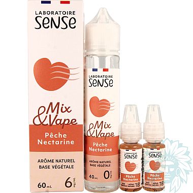 Sense Pêche Nectarine (Peach Nectarine) 60ml shortfill e-liquid