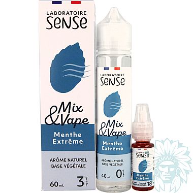 Sense Menthe Extrême (Extreme Mint) 60ml shortfill e-liquid