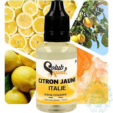 Arôme Solubarome Citron Jaune Italie 30ml