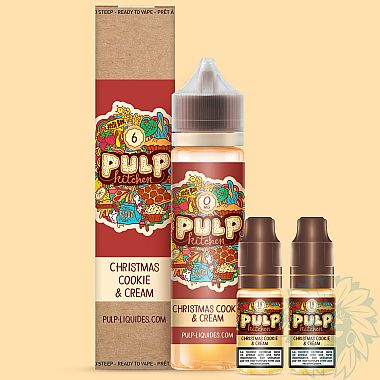 Pulp Kitchen Christmas Cookie & Cream 60ml shortfill e-liquid