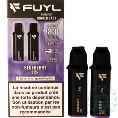 Cartouche Dinner Lady FUYL Blueberry Ice (Pack de 2)