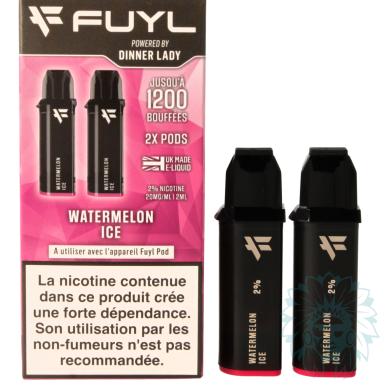 Cartouche Dinner Lady FUYL Watermelon Ice (Pack de 2)