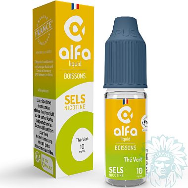 Alfaliquid Thé Vert (Green tea) nicotine salt e-liquid