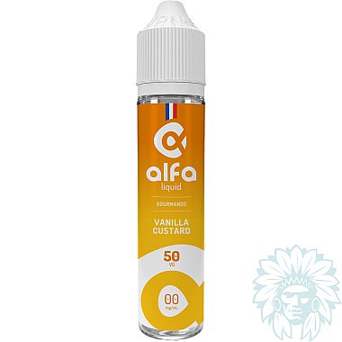 Alfaliquid Vanilla Custard 50ml shortfill e-liquid