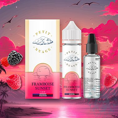 Petit Nuage Framboise Sunset (Raspberry Sunset) 60ml shortfill e-liquid
