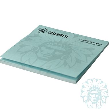 Calumette blue with watermark sticky notes