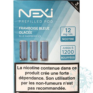 Aspire Nexi Framboise Bleue Glacée (Blue Raspberry Ice) cartridge (3 pack)