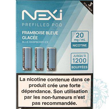 Aspire Nexi Framboise Bleue Glacée (Blue Raspberry Ice) cartridge (3 pack)