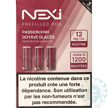 Aspire Nexi Passion Kiwi Goyave Glacés (Passion Kiwi Guava Ice) cartridge (3 pack)