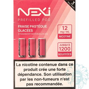 Aspire Nexi Fraise Pastèque Glacées (Strawberry Watermelon Ice) cartridge (3 pack)