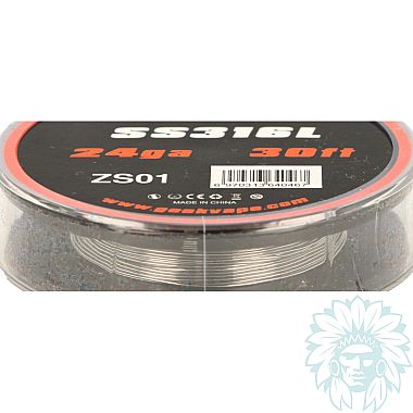 Geek Vape SS316L 24 Ga 30 FT ZS01 wire