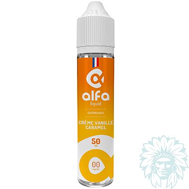 Alfaliquid Crème Vanille Caramel (Vanilla Caramel Cream) 50ml shortfill e-liquid