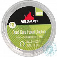 Coils Hellvape Fused Clapton Quad Core Ni80 Prebuilt single 0.28 ohm/dual 0.14 ohm