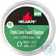 Coils Hellvape Fused Clapton Triple Core Prebuilt single 0.37 ohm/dual 0.17 ohm