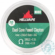 Hellvape Fused Clapton Dual Core Prebuilt single 0.36 ohm/dual 0.18 ohm coils