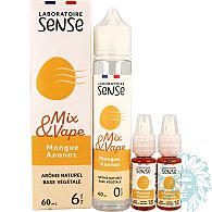 Sense Mangue Ananas (Mango Pineapple) 60ml shortfill e-liquid
