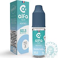 Alfaliquid Menthe Fraîche (Fresh Mint) nicotine salt e-liquid