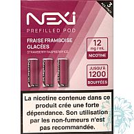 Aspire Nexi Fraise Framboise Glacées (Strawberry Raspberry Ice) cartridge (3 pack)