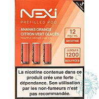 Aspire Nexi Ananas Orange Citron Vert Glacés (Pineapple Orange Lime Ice) cartridge (3 pack)